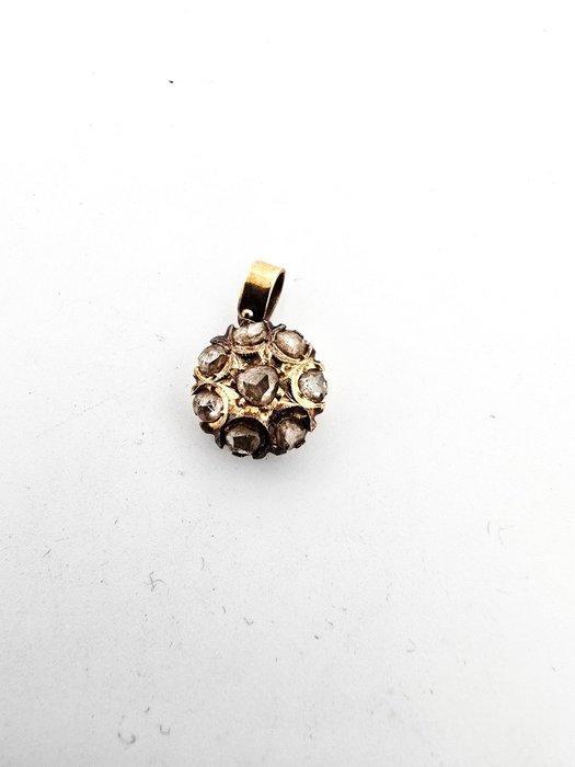 Zonder minimumprijs - Hanger - 14 karaat Witgoud - 0.56ct., Sieraden, Tassen en Uiterlijk, Antieke sieraden