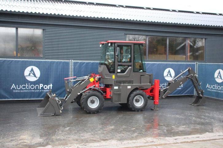 Veiling: Graaf-laadcombinatie Plus Power HQ15-10 Diesel 37kW, Zakelijke goederen, Machines en Bouw | Kranen en Graafmachines, Graaflaadcombinatie