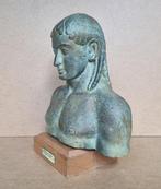 Beeld, Apollo - 1,3 kg - 23.5 cm - terracotta, hout, Antiek en Kunst
