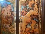 Wandspiegel (4) - Glas - Na Alphonse Mucha, Antiek en Kunst