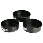 Quid springvormen set rond Ø 24, 26 en 28 cm RVS antraciet, Huis en Inrichting, Keuken | Keukenbenodigdheden, Ophalen of Verzenden