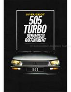 1986 PEUGEOT 505 TURBO BROCHURE NEDERLANDS, Nieuw, Peugeot, Author