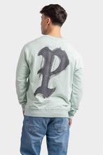 Pure Path Brushstroke Initial Sweater Heren Mintgroen, Kleding | Heren, Nieuw, Pure Path, Maat 48/50 (M), Verzenden