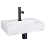 Fonteinset Differnz Flat Marmer 38x24x8 cm Wit Met Rechte, Ophalen of Verzenden, Nieuw, Overige typen
