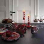 Led kaars ledcandle warmwit met lont roodwit gestreept candy, Hobby en Vrije tijd, Knutselen, Ophalen of Verzenden, Nieuw