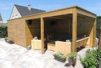 Houten tuinhuis met overkapping 3.18 X 8.94 | Dinowood, 200 tot 400 cm, Nieuw, Ophalen of Verzenden, Zonder ramen