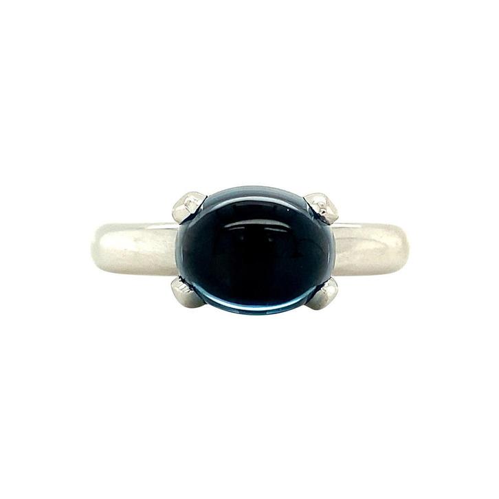 Witgouden Bron Jewelry ring Catch 14 krt, Sieraden, Tassen en Uiterlijk, Ringen, Blauw, Zo goed als nieuw, Goud, Verzenden