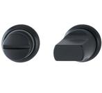 Toilet-garnituur op mini rozet aluminium mat zwart, Nieuw, Ophalen of Verzenden