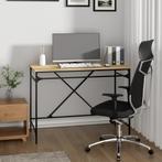 vidaXL Bureau 100x50x75 cm bewerkt hout en ijzer sonoma, Verzenden, Nieuw