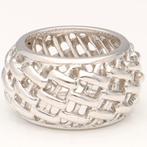 Ring - 18 karaat Witgoud, Sieraden, Tassen en Uiterlijk, Antieke sieraden