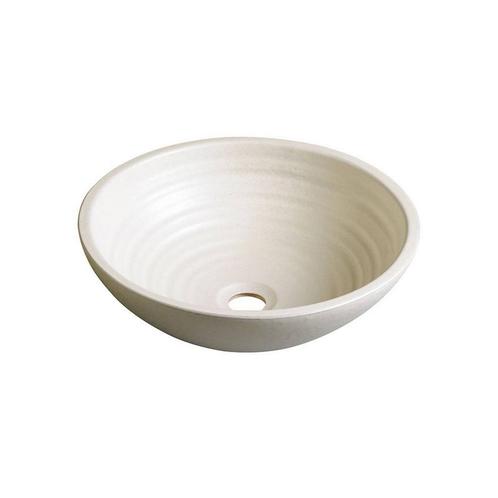 Waskom Sapho Attila Rond 42.5x14 cm Keramiek Gebroken Wit, Doe-het-zelf en Verbouw, Sanitair, Overige typen, Nieuw, Ophalen of Verzenden