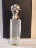 Parfumfles - Antieke Hollandse Parfum Flacon met zilveren