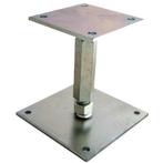 Verstelbare paalhouder met plaat - Type A, Ophalen of Verzenden, Nieuw