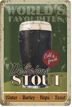 Delicious stout reclamebord, Ophalen of Verzenden, Nieuw
