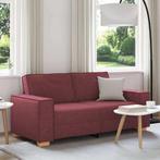 vidaXL 2-zitsbank Wijnrood 140 cm Stof, Huis en Inrichting, Banken | Bankstellen, Verzenden, Nieuw, Tweepersoons, Stof