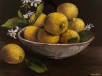 Gianmarco Serafini (XX-XXI) - Still life with lemons, Antiek en Kunst, Kunst | Schilderijen | Klassiek