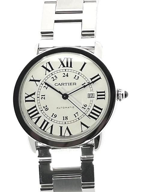 Cartier Ronde Solo W6701011 uit 2023, Sieraden, Tassen en Uiterlijk, Horloges | Heren, Polshorloge, Gebruikt, Verzenden