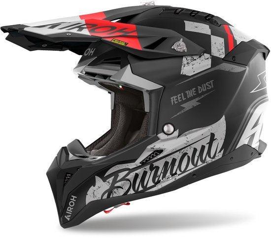 Airoh Aviator 3 Burnout Crosshelm - Maat L - Helm, Motoren, Kleding | Motorkleding, Verzenden