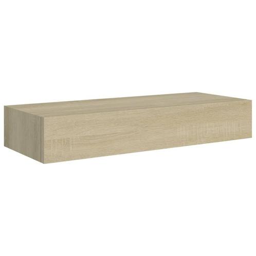 viaXL Wandschap Eiken 60cm - Ruimtebesparend! Retourdeal..., Huis en Inrichting, Woonaccessoires | Wandplanken en Boekenplanken