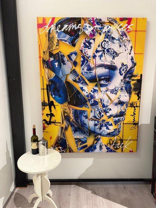 Jack Liemburg - Dreams or Pieces, Antiek en Kunst, Kunst | Schilderijen | Modern