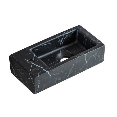 Fontein Best Design Allure 36x18x9 cm Links Marmer Zwart, Doe-het-zelf en Verbouw, Sanitair, Overige typen, Nieuw, Ophalen of Verzenden