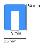 Stootrand foam, model 9 – 1 meter - Wit & Rood -, Verzenden