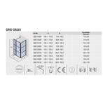 Aanbieding: Douchecabine Riho Grid met Vast Paneel 110x80 cm, Ophalen of Verzenden, Nieuw