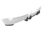 Racing diffuser / achterskirt voor Opel Corsa F HA364-B, Verzenden, Nieuw
