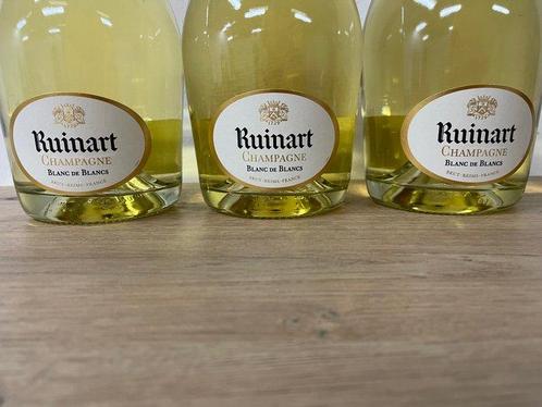 Ruinart, Blanc de Blancs - Champagne - 3 Magnums (1.5L), Verzamelen, Wijnen
