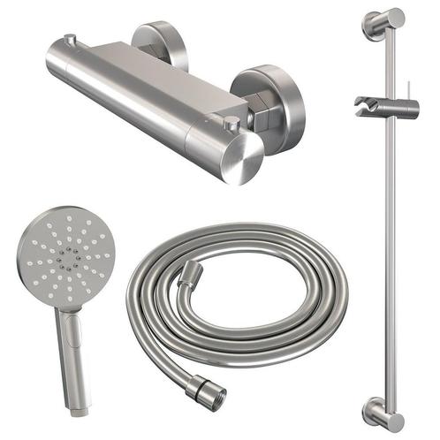 Douchekraanset Brauer Brushed Edition Opbouw Met Glijstang, Doe-het-zelf en Verbouw, Sanitair, Ophalen of Verzenden