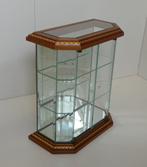 Vitrinekast - Glas, Hout, Messing