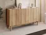 Meubella | Dressoir eiken 144x37x83 cm Scandinavisch, 100 tot 150 cm, Verzenden, Nieuw, Modern