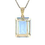 Gouden vintage hanger met spinel 14 krt, Ophalen of Verzenden, Nieuw