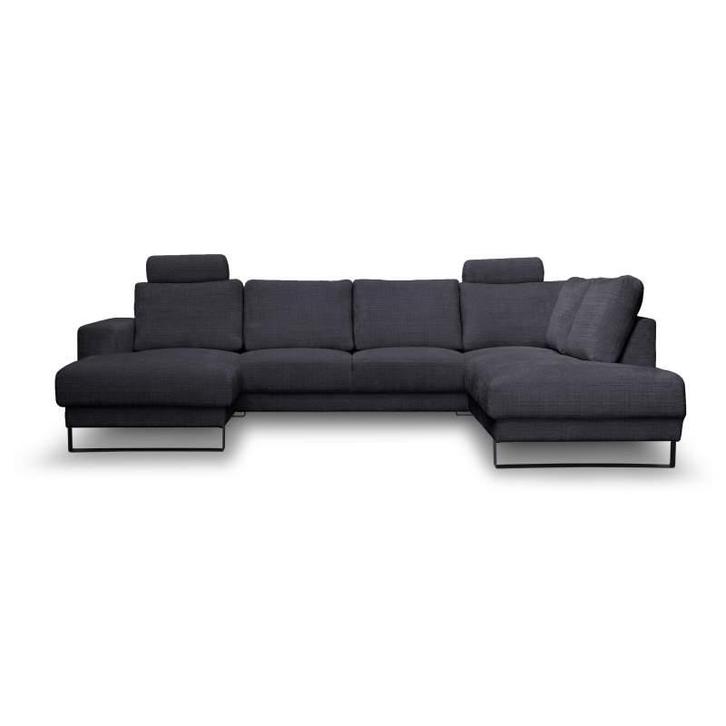 U-Bank Baarlo - u-banken - Antraciet, Huis en Inrichting, Banken | Sofa's en Chaises Longues, Nieuw, Stof