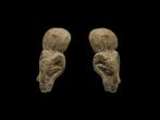 Oud Nubisch Speksteen Rams Head Amulet - Napatan Period -