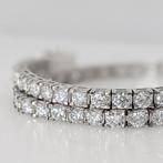 Zonder minimumprijs - Tennis armband - 14 karaat Witgoud -