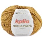 Katia Merino Tweed - 318 mosterdgeel - Merinogaren, Hobby en Vrije tijd, Breien en Haken, Ophalen of Verzenden, Nieuw