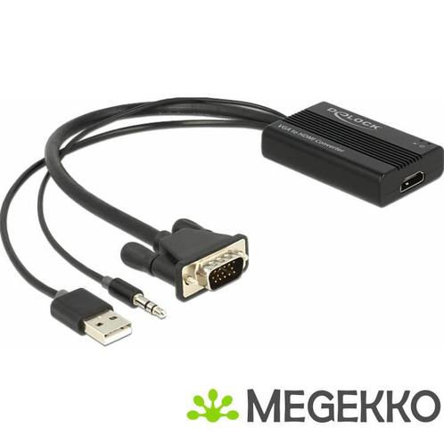 Delock 62597 VGA-naar-HDMI-adapter met audio, Computers en Software, Overige Computers en Software, Nieuw, Verzenden