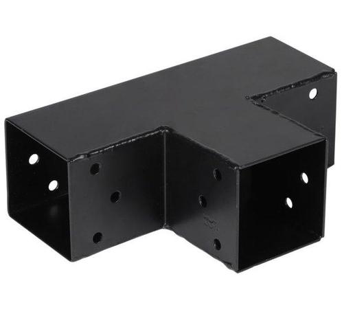Starx paalverbinder 3-weg T-model 70x70 mm zwart, Doe-het-zelf en Verbouw, Hang- en Sluitwerk, Nieuw, Ophalen of Verzenden