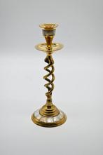 Taperstick (kleine blaker met een dunne pijp) - Messing,, Antiek en Kunst