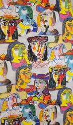 Exclusieve stof met 9 werken van Pablo Picasso - 300x280cm -