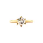 Gouden solitair ring met diamant 0.83ct. 14 karaat* nieuw, Sieraden, Tassen en Uiterlijk, Ringen, Verzenden, Zo goed als nieuw