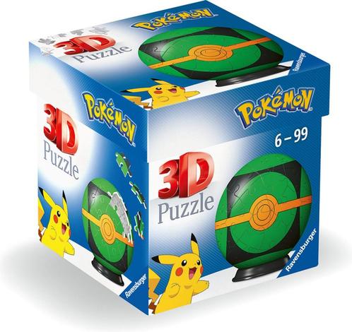 Pokemon Dusk Ball 3D Puzzelbal (55 stukjes) | Ravensburger -, Hobby en Vrije tijd, Denksport en Puzzels, Nieuw, Verzenden