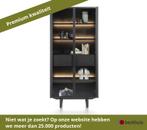 XOOON Modali vitrinekast + LED, 2 deuren 96x200 cm eiken, Huis en Inrichting, Ophalen of Verzenden, Nieuw, Overige materialen