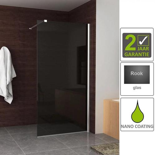 BWS Inloopdouche Rookglas 120x200cm 10mm Nano Coating, Doe-het-zelf en Verbouw, Sanitair, Douche, Nieuw, Chroom, Ophalen of Verzenden