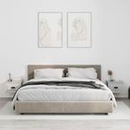 vidaXL Nachtkastjes 2 st wandgemonteerd 41,5x36x28 cm grijs, Huis en Inrichting, Slaapkamer | Nachtkastjes, Minder dan 45 cm, Verzenden