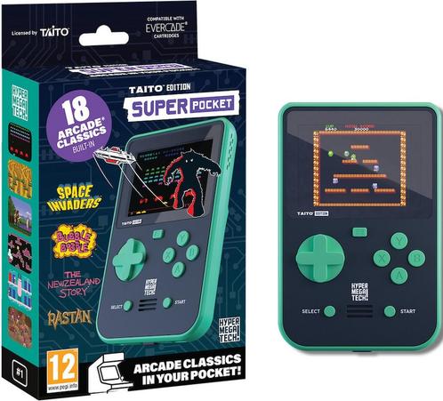 Taito - Super Pocket gaming handheld - 18 games - USB-C, Spelcomputers en Games, Spelcomputers | Overige, Verzenden