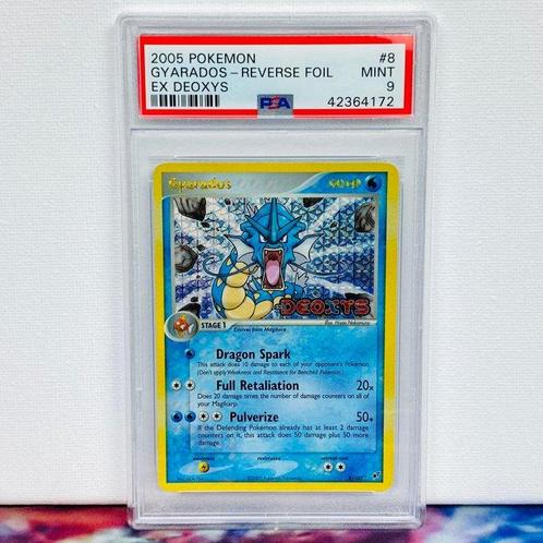 Pokémon Graded card - Gyarados Reverse Foil #8 EX Deoxys -, Hobby en Vrije tijd, Verzamelkaartspellen | Pokémon
