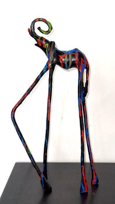 Abdoulaye Derme - sculptuur, Eléphant - 39.5 cm - Koud, Antiek en Kunst, Curiosa en Brocante