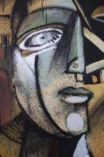 Jone Hopper - Grand portrait au chapeau (XL), Antiek en Kunst